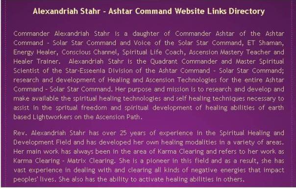 Screen clip from the website of Alexandriah Stahr referenced by the link... http://www.alexandriahstahr.com/